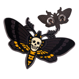Death's Head Moth Hard Enamel Pin