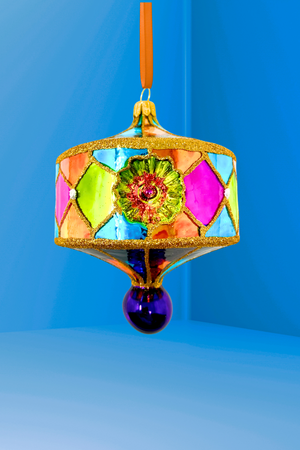South Beach Reflector Polish Glass Ornament