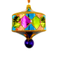 South Beach Reflector Polish Glass Ornament