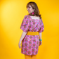 Cheeky Monkeys Square Neck Dress in Magenta