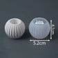S/M/L Stripe Candle Cup Silicone Mold DIY Handmade Round Flowerpot Plaster Resin Candlestick Craft Casting Molds Home Decor