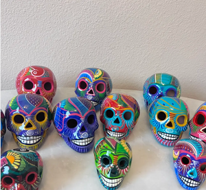 Ceramic Skulls Set of 2