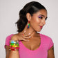 PRIDE Rainbow Tie Dye Lucite Hoops