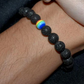 Lava Stone Beads LGBTQ Pride Rainbow Bracelet