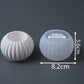S/M/L Stripe Candle Cup Silicone Mold DIY Handmade Round Flowerpot Plaster Resin Candlestick Craft Casting Molds Home Decor