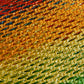 Shimmer Mesh Pride Scarf Wrap in Rainbow Stripe | Unisex Summer Shawl LGBTQ Pride