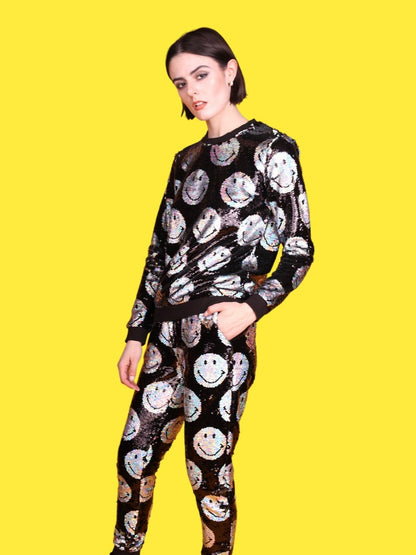 Any Old Iron x Smiley Iridescent Joggers