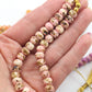 Speckled Rondelle Bone Beads, 8mm Spacers, DIY Jewelry Making Supplies
