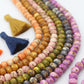 Speckled Rondelle Bone Beads, 8mm Spacers, DIY Jewelry Making Supplies