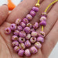 Speckled Rondelle Bone Beads, 8mm Spacers, DIY Jewelry Making Supplies