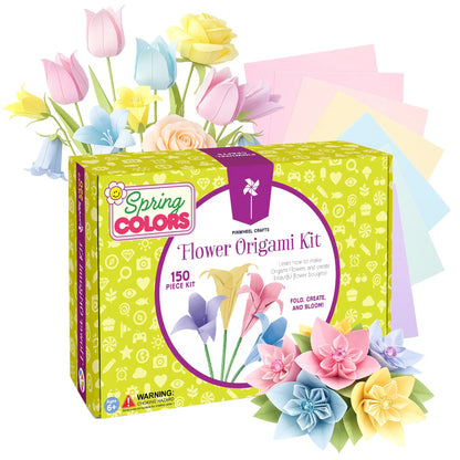 Flower Origami Kit - Spring Colors