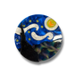Starry Night Van Gogh Inspired Acetate Large Format Pin Brooch