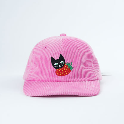 Adult Strawberry Eater Corduroy Hat