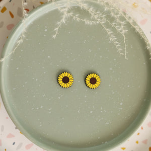 Sunflower Stud Earrings