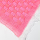 Quilted Sujani Throw Blanket - Neon Pink
