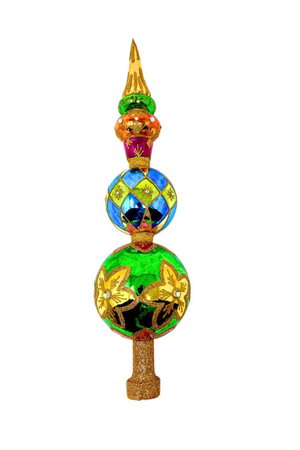 Topaz Sparkling Gem Finial Tree Topper