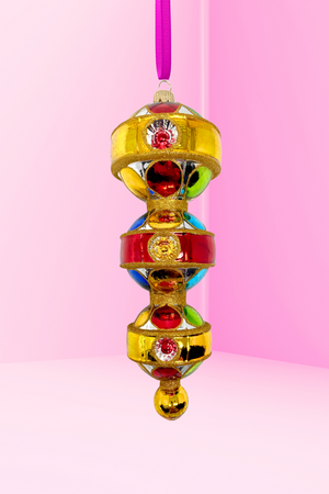 Triple Sevens Reflector Glass Ornament