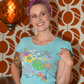 Whimsical Landscape & Animal Tee in Blue Skies