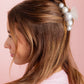 Clear + Pearl Claw Clip