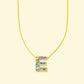 Colorful Confetti Letter Necklaces