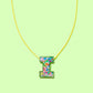Colorful Confetti Letter Necklaces