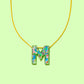 Colorful Confetti Letter Necklaces