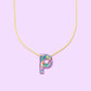Colorful Confetti Letter Necklaces