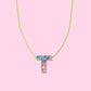 Colorful Confetti Letter Necklaces