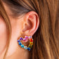 Katie Colorful Heart Earrings