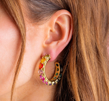 Elise Colorful Hoops