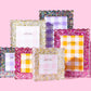 Pink Confetti Frame - Medium