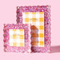 Pink Confetti Frame - Medium