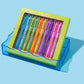 Blue Rectangle Wavy Tray