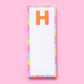 Letter List Pads A-Z