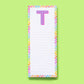 Letter List Pads A-Z