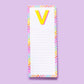 Letter List Pads A-Z
