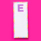 Letter List Pads A-Z