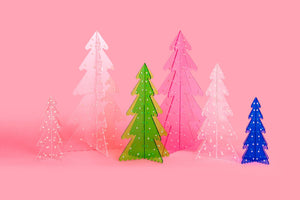 Clear Acrylic Trees with Pearls