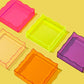 Orange Square Wavy Tray