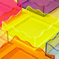 Green Square Wavy Tray
