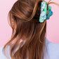 Turquoise + Pearl Claw Clip
