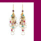 Rainbow Chain Loop Earrings - Gold