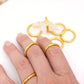 Thai Buddhist Temple Rings, Rush, Colorful Kumlai, Sizes Available