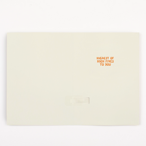 Endless High-Pitched Thank You Card with Glitter