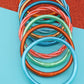 The Showgirl Bangle Stack, Thai Buddhist Temple Bracelets, Mantra Bangle Set, Sizes Available