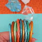 The Showgirl Bangle Stack, Thai Buddhist Temple Bracelets, Mantra Bangle Set, Sizes Available