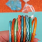The Showgirl Bangle Stack, Thai Buddhist Temple Bracelets, Mantra Bangle Set, Sizes Available