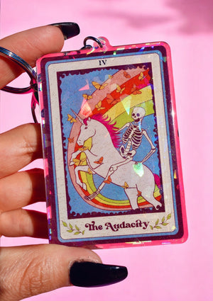 The Audacity Holographic Keychain