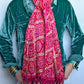 Traveler Gift Set: Multicolor Scarf, Gold Thai Buddhist Bangle