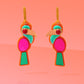 Toucan Hoop Earrings Vibrant